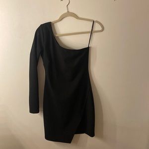 Lulus black one shoulder dress